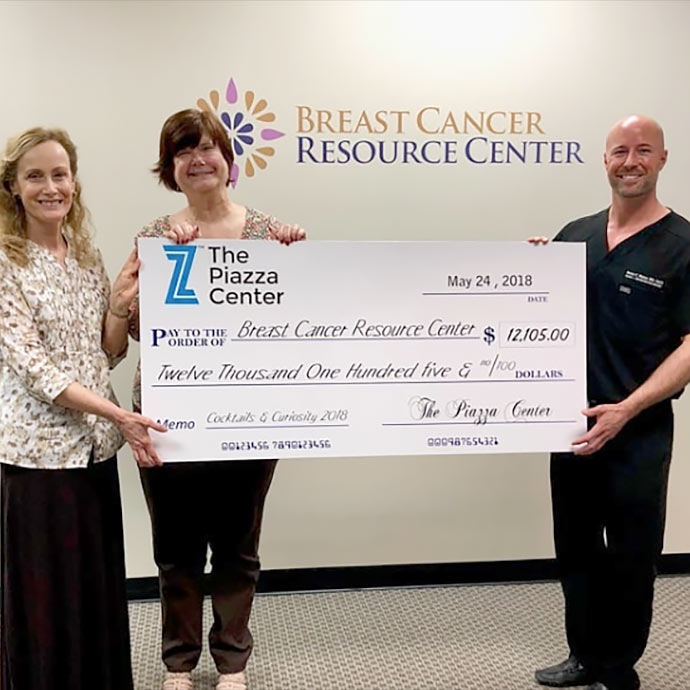 2018 marked the 5th Anniversary of The Piazza Center’s Cocktails and Curiosity Event raising more than $34,000 in cumulative donations to the Breast Cancer Resource Centers of Texas