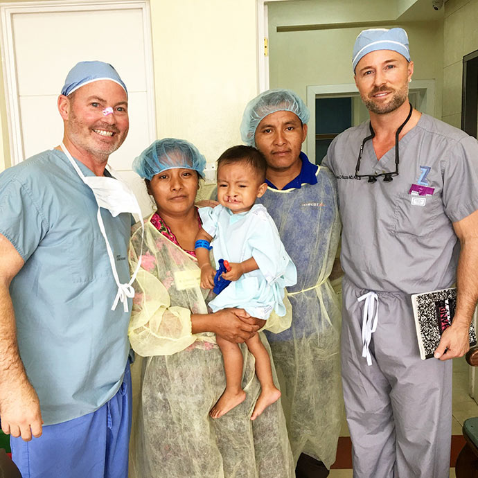 Dr. Patrick Kelly and Dr. Rocco Piazza in Guatemala with Austin Smiles